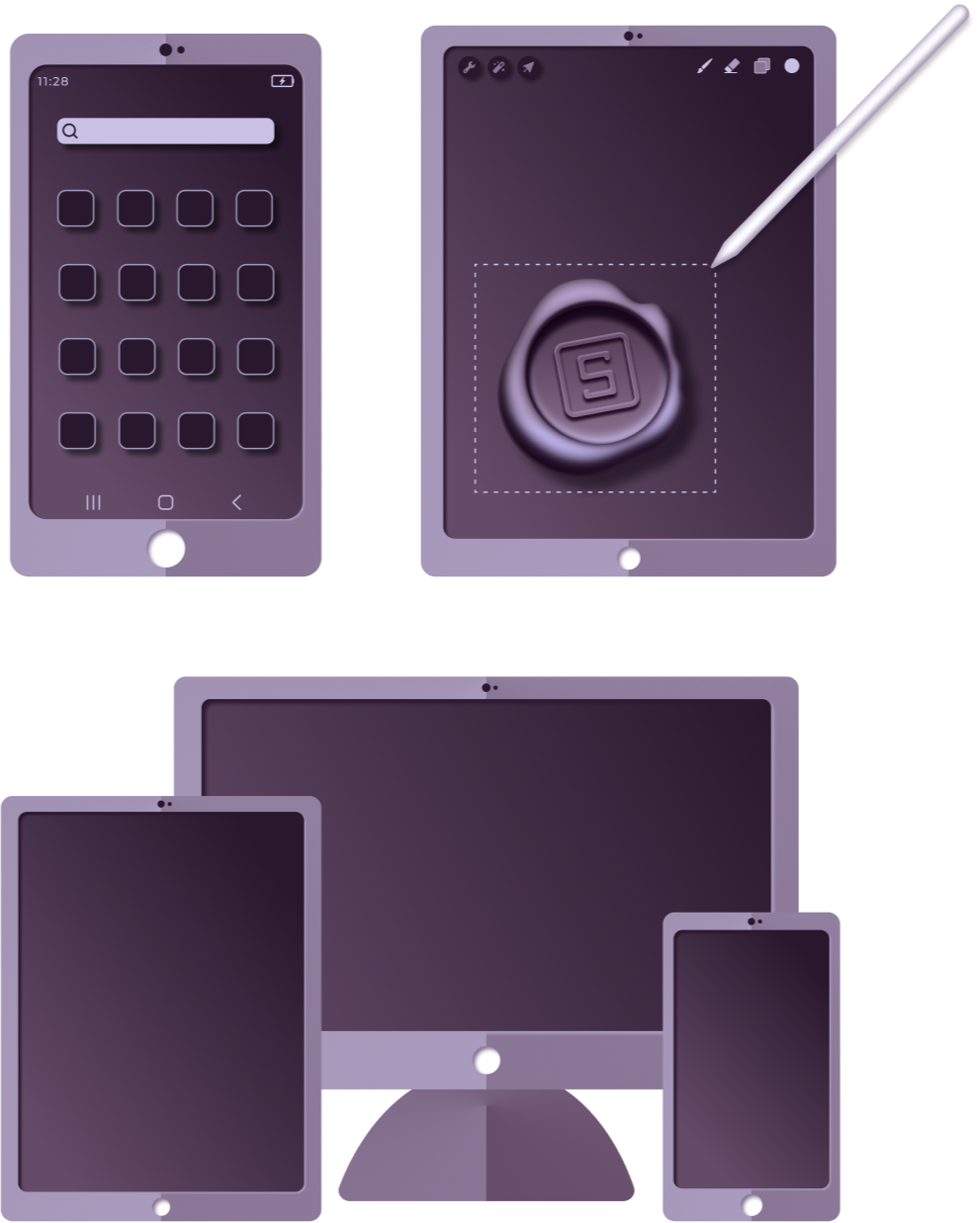 Purple Icon Series